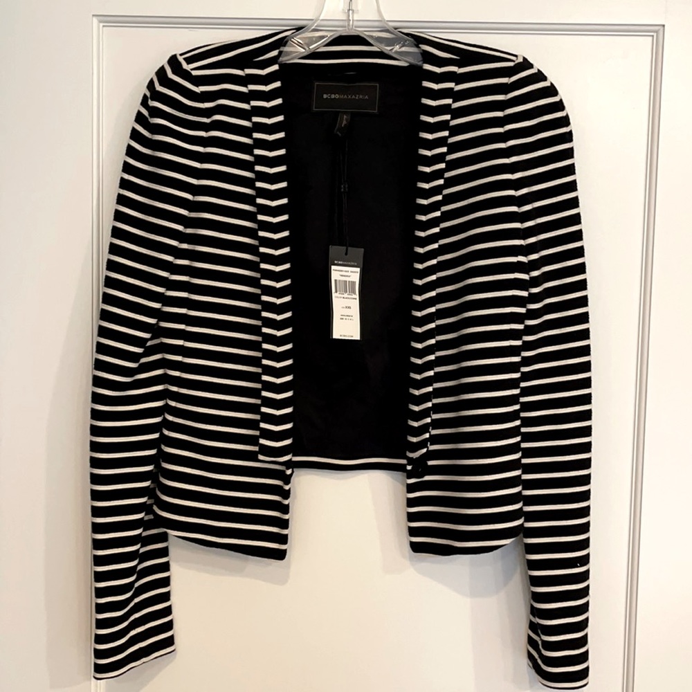 BCBGMaxAzria Hendrix Striped Blazer, size XXS